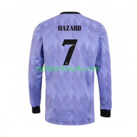 Fotbalový Dres Real Madrid Eden Hazard 7 Venkovní 2022/23 Dlouhý Rukáv